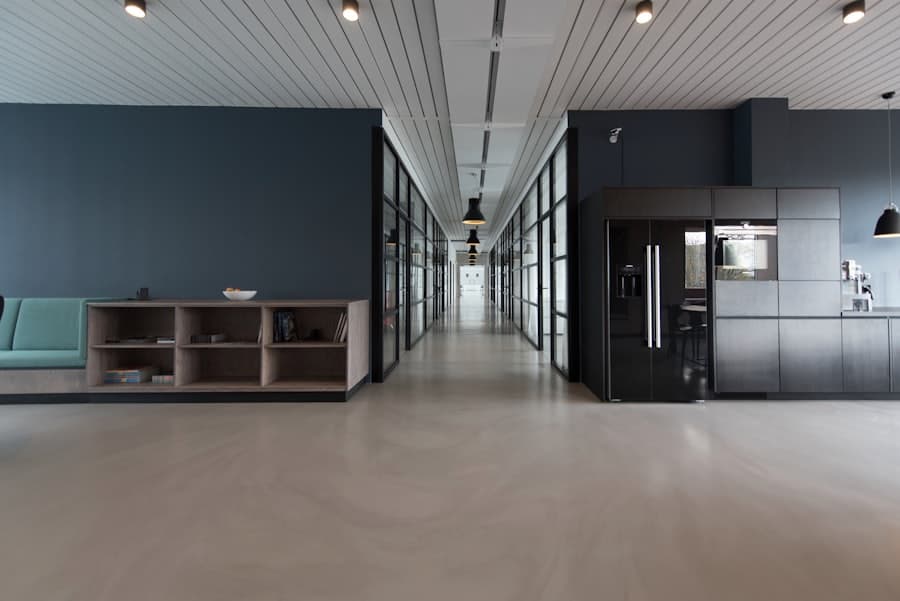 Bright modern interior suggesting managed central facilities